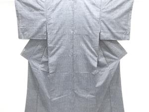 立涌模様織出し手織り紬着物